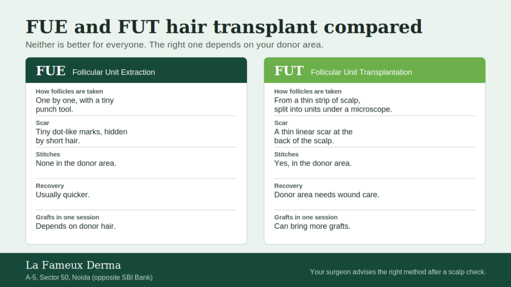 Hair Transplant Techniques: FUE and FUT